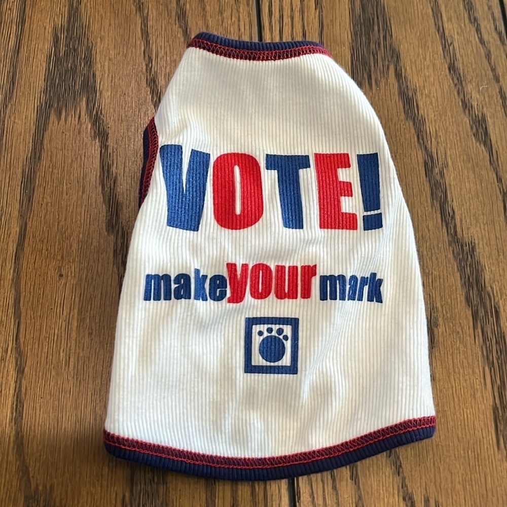 Vote make your mark dog tank🐶💙🎉